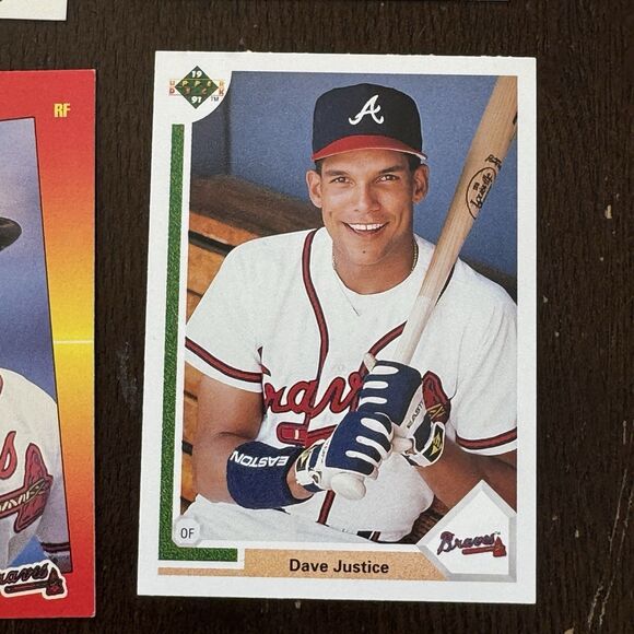 David Justice 14 Card Lot With 1992 Topps Stadium Club Members Choice 1999 UD - Picture 11 of 15